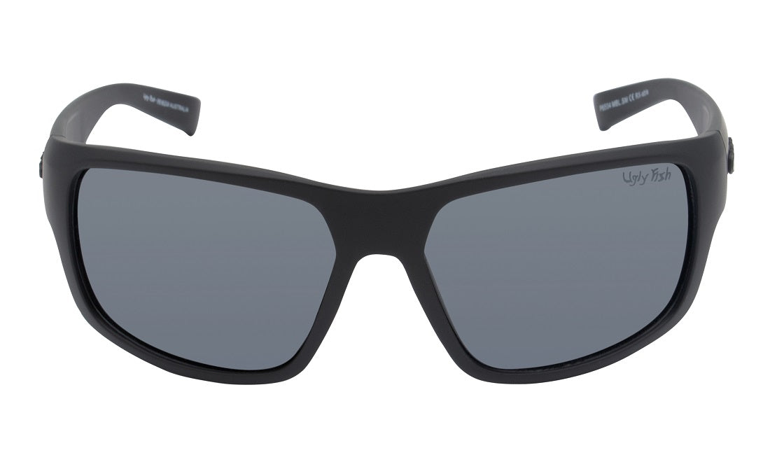 Ugly Fish TR-90 Polarised P6504 MBL.SM Matt Black Frame/ Smoke Lens - Blue Star Eyewear