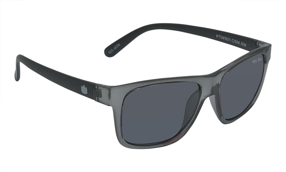 Ugly Fish Tween Polarised PTW501 CSM.SM Crystal Smoke Frame/ Smoke Lens - Blue Star Eyewear
