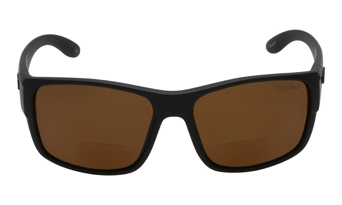 Ugly Fish Bifocal Polarised ATLAS BIFOCAL MBL.BR+AR+2.50 Matt Black Frame/ Brown Lens - Blue Star Eyewear