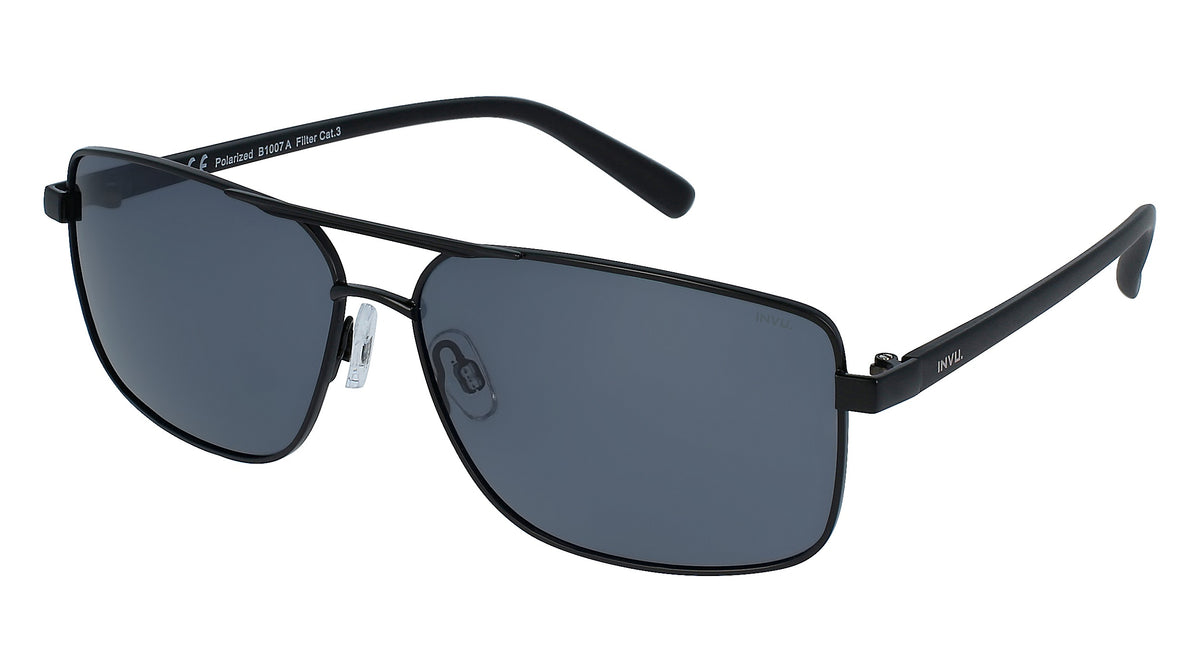 Buy INVU Ultra Polarised Sunglasses Matt Black Men Sunglasses B1007A ...
