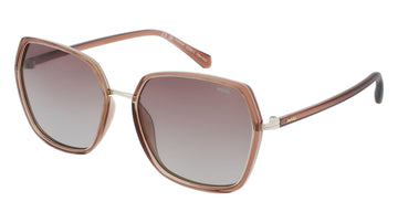 INVU Ultra Polarised Sunglasses  -  B1209C Gold/Rose w/  Gradient Mocca