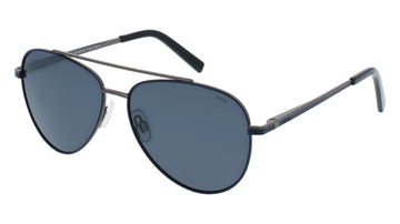 INVU Ultra Polarised Sunglasses  -  B1304B Gun/Blue w/  Solid Smoke