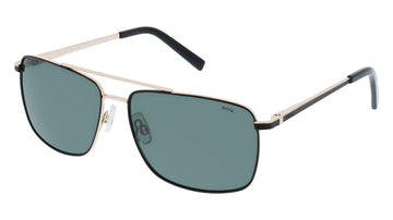 INVU Ultra Polarised Sunglasses  -  B1305A Gold/Black w/  Solid Green