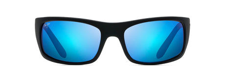 Maui Jim Peahi B202-2M Black Matte Rubber  / Blue Hawaii Polarised - Blue Star Eyewear