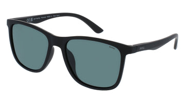 INVU Ultra Polarised Sunglasses  -  B2321A Matt Black w/  Self-Healing Green