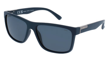 INVU Ultra Polarised Sunglasses  -  B2326B Matt Navy w/  Solid Smoke