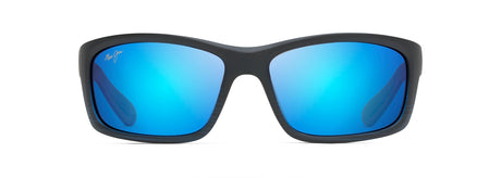 Maui Jim Kanaio Coast B766-08C Matte Trans. Blue Black Stripe  / Blue Hawaii Polarised - Blue Star Eyewear
