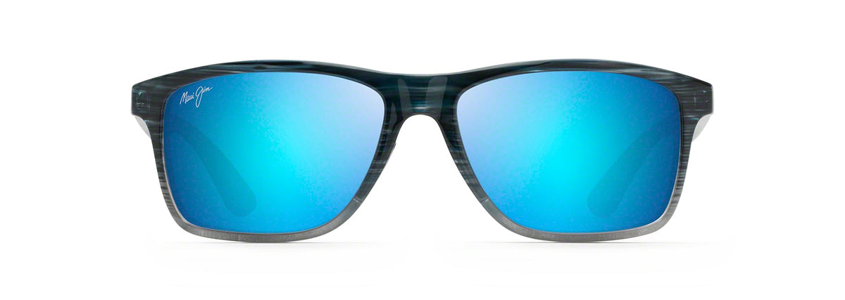 Maui Jim Onshore B798-03S Blue Black Stripe Fade  / Blue Hawaii Polarised - Blue Star Eyewear