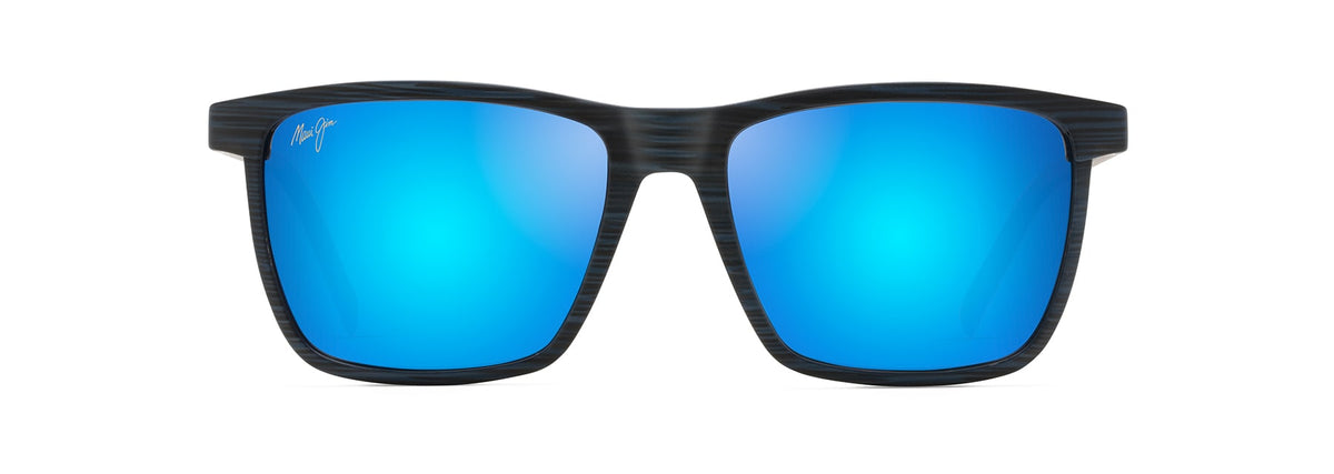 Maui Jim One Way B875-03 Dark Navy Stripe/ Blue Hawaii