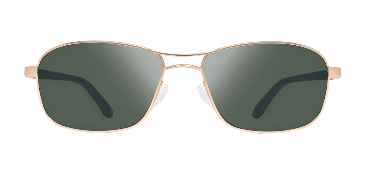 Revo Clive Satin Gold Smoky Green SG50 - Blue Star Eyewear
