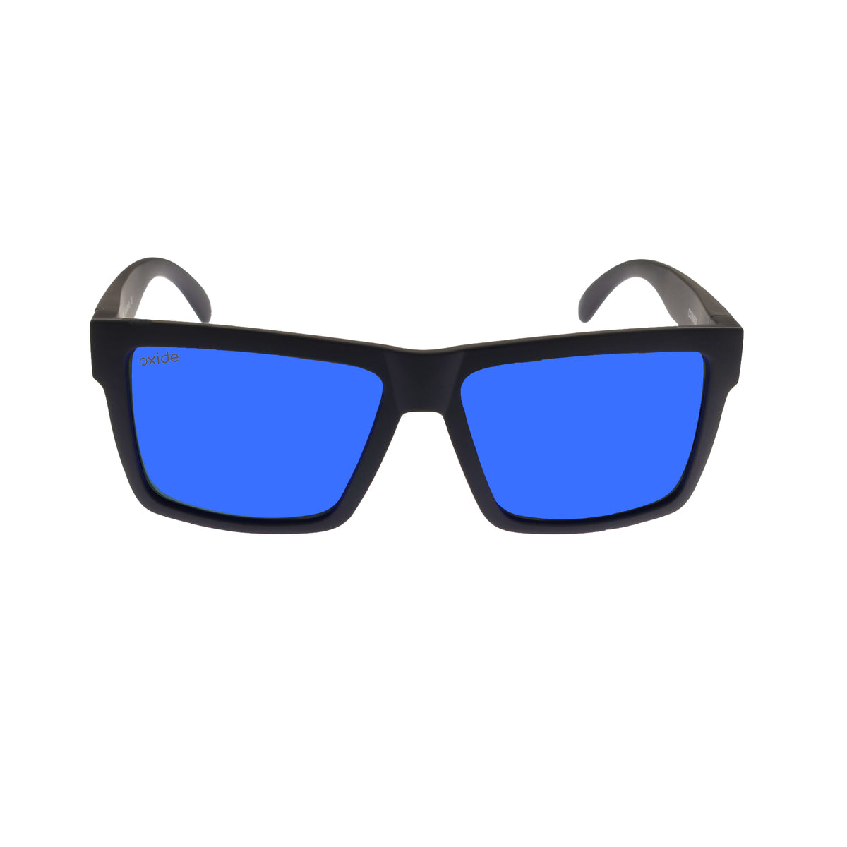 Oxide Cosmos Matt Black - Blue Mirror - Blue Star Eyewear