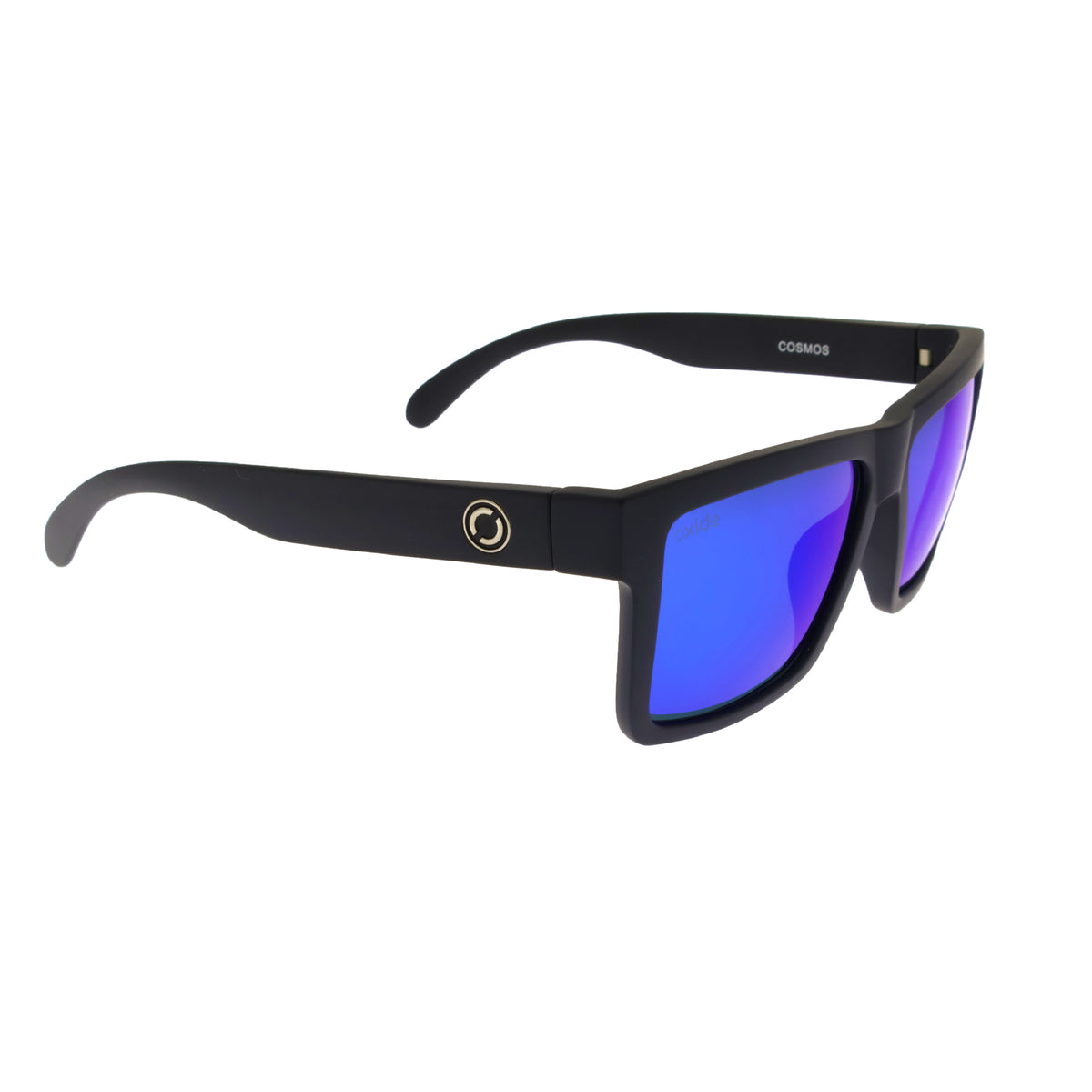 Oxide Cosmos Matt Black - Blue Mirror - Blue Star Eyewear