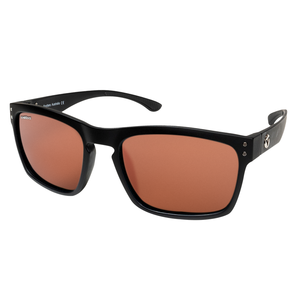 Spotters Crypto Matt Black Halide - Blue Star Eyewear