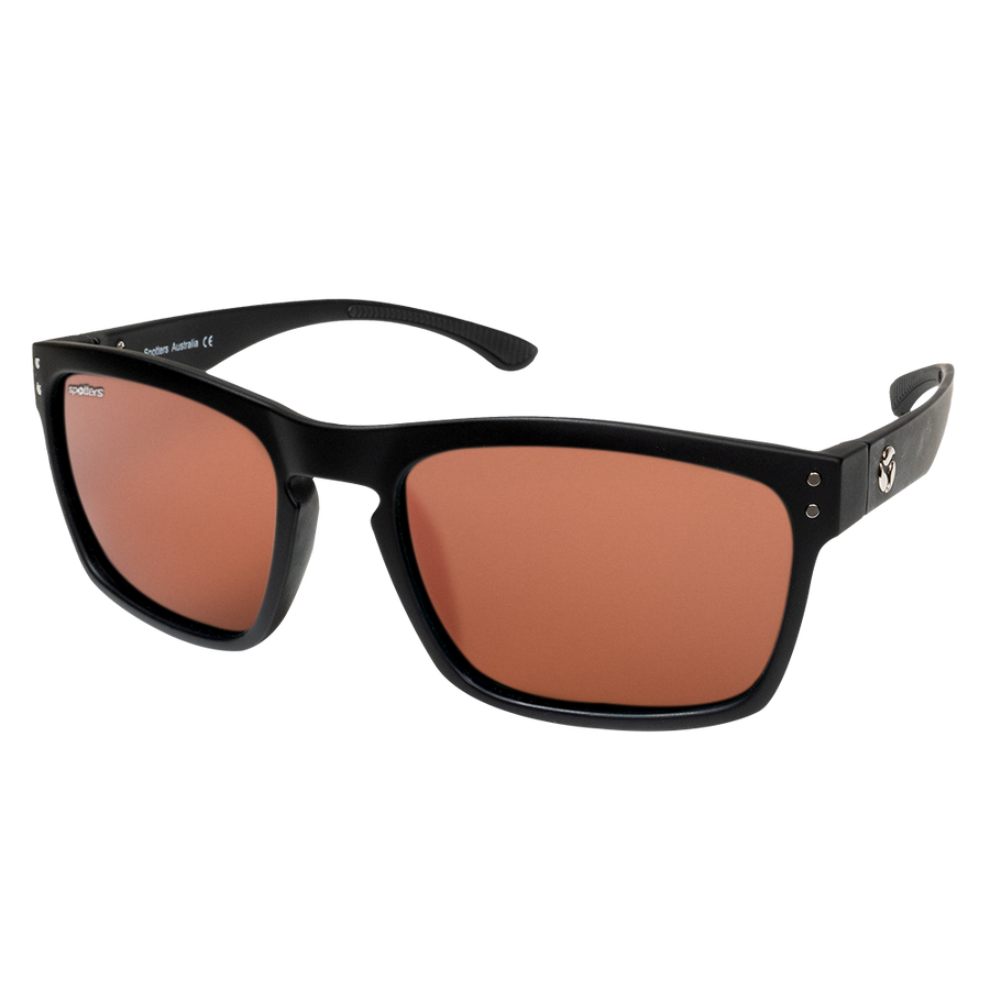 Spotters Crypto Matt Black Halide - Blue Star Eyewear