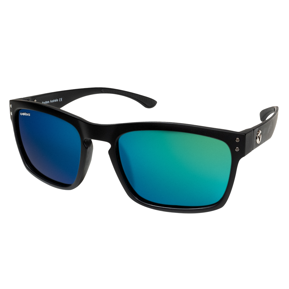 Spotters Crypto Matt Black Nexus - Blue Star Eyewear