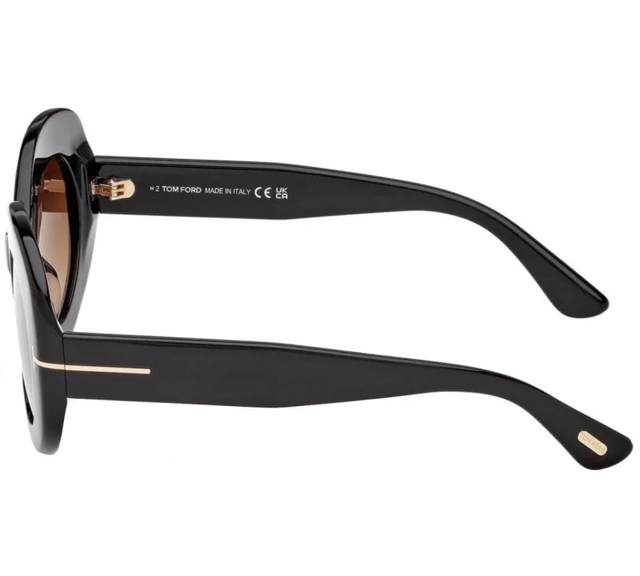 Tom Ford FT13465101F Shiny Black/ Gradient Brown