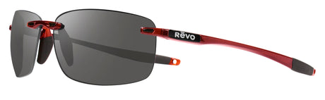 Revo Descend N Shiny Red Transparent Graphite - Blue Star Eyewear