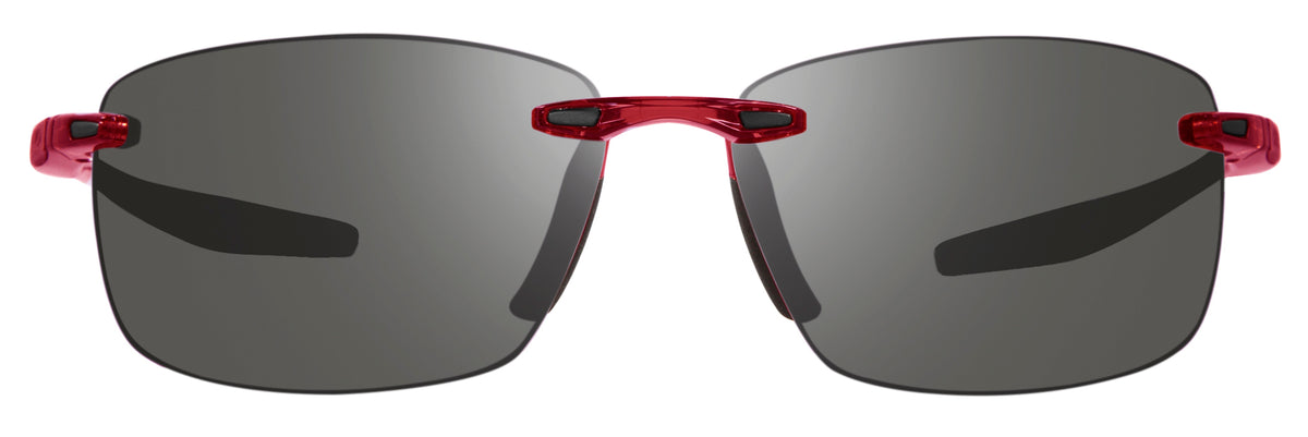 Revo Descend N Shiny Red Transparent Graphite - Blue Star Eyewear