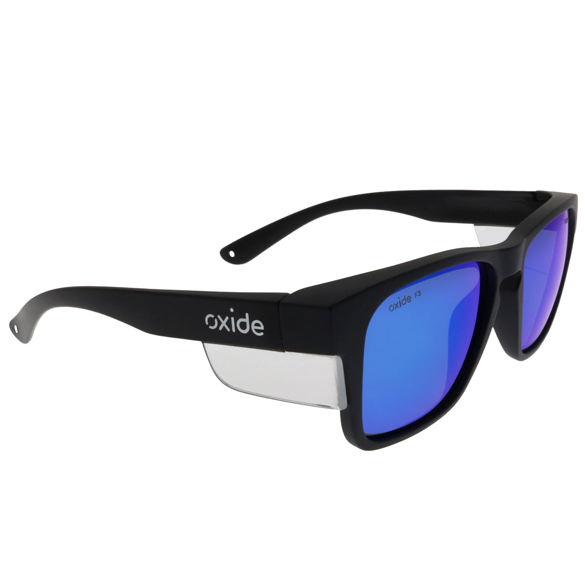 Oxide Frost Matt Black - Blue Mirror