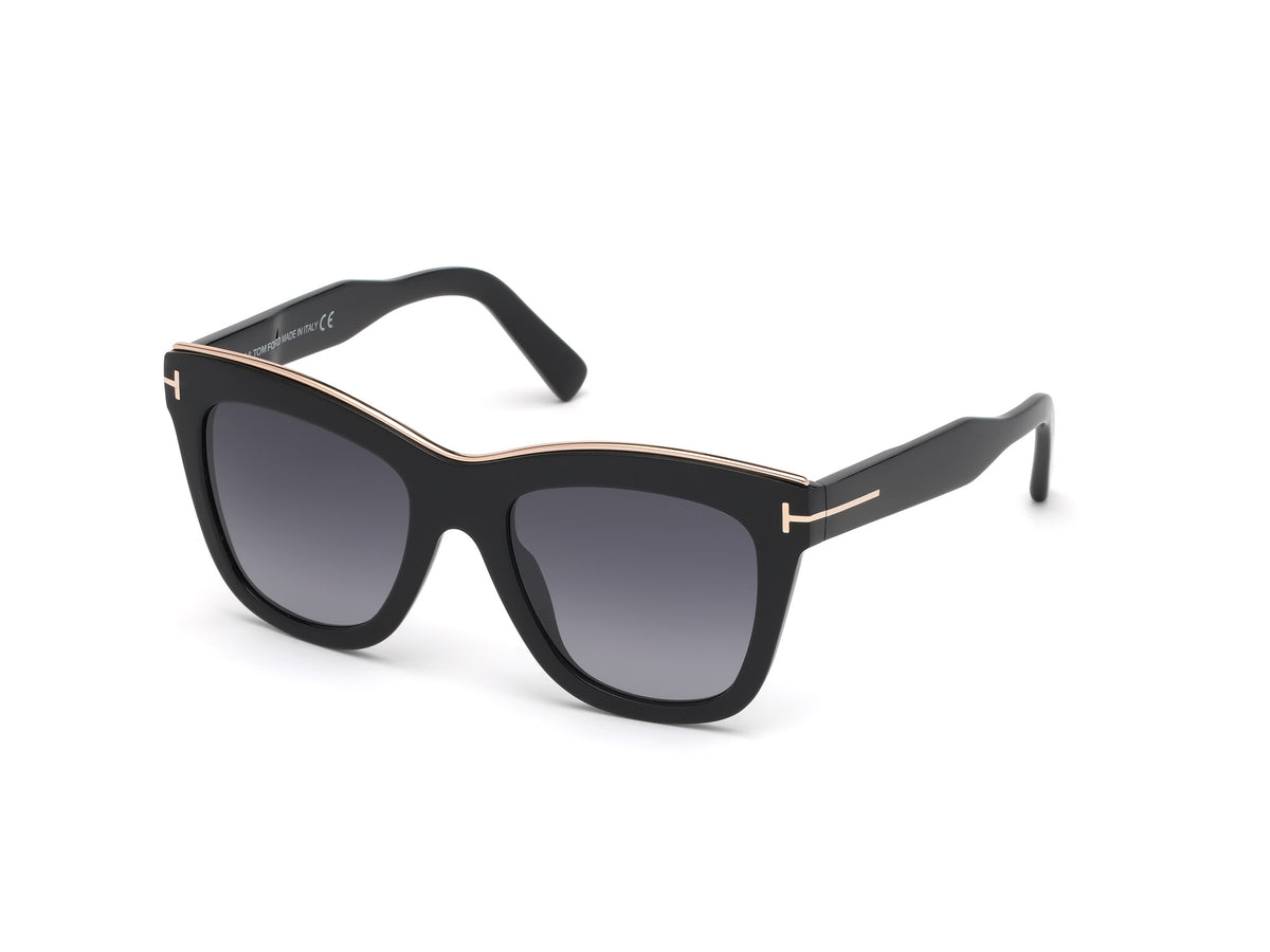 Tom Ford FT0685 Shiny Black / Smoke Mirror - Blue Star Eyewear
