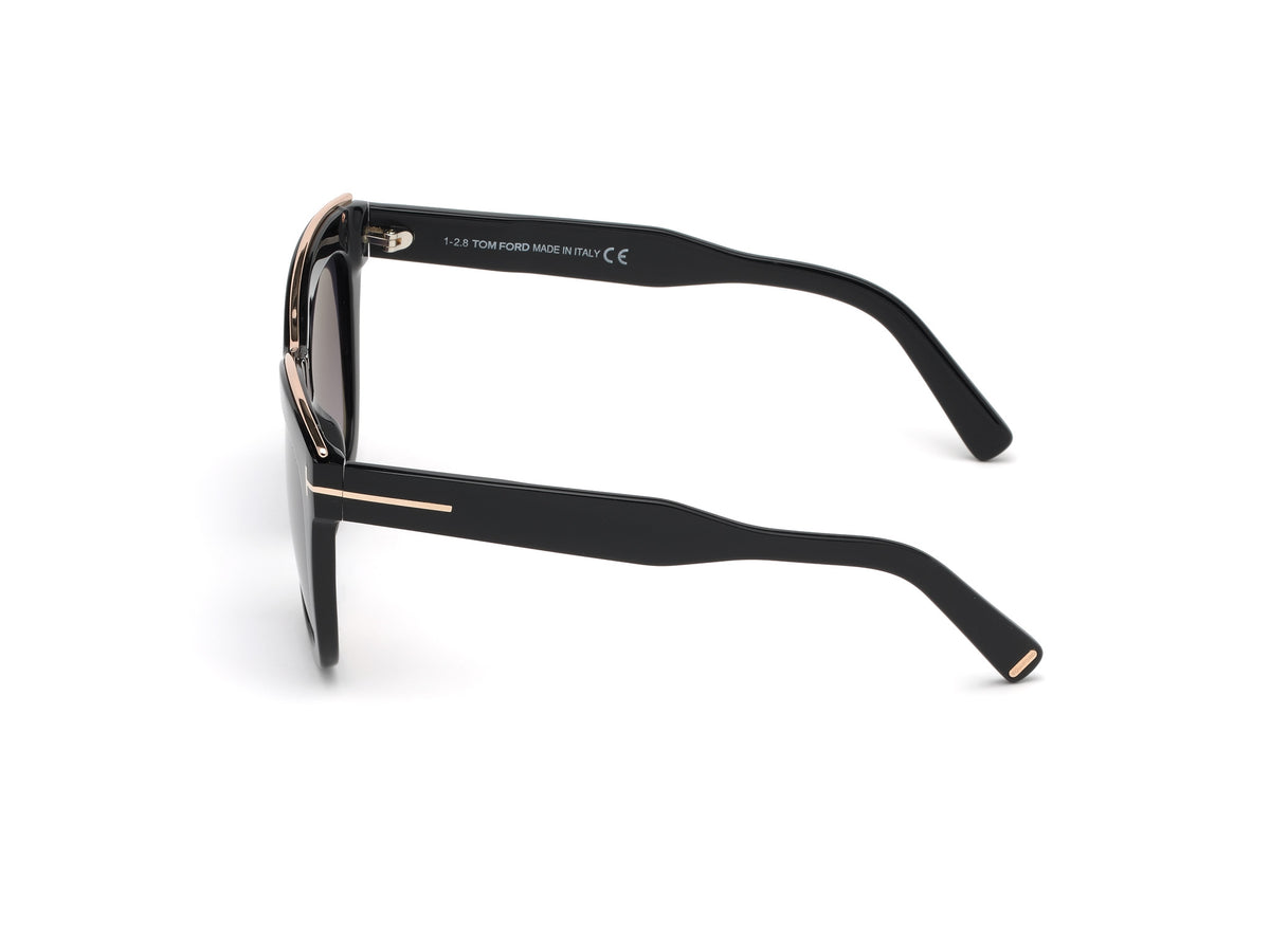 Tom Ford FT0685 Shiny Black / Smoke Mirror - Blue Star Eyewear