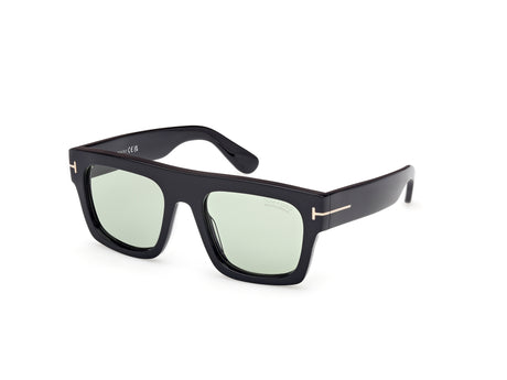 Tom Ford FT07115301N Shiny Black  / Green - Blue Star Eyewear