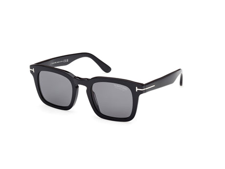 Tom Ford FT07515001D Shiny Black  / Smoke Polarized - Blue Star Eyewear