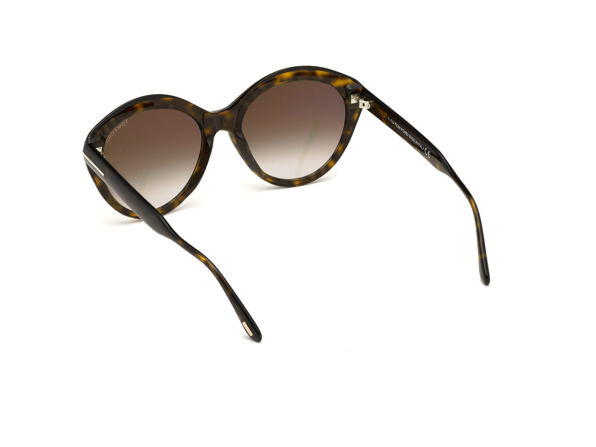 Tom Ford FT0763 Dark Havana / Gradient Roviex - Blue Star Eyewear