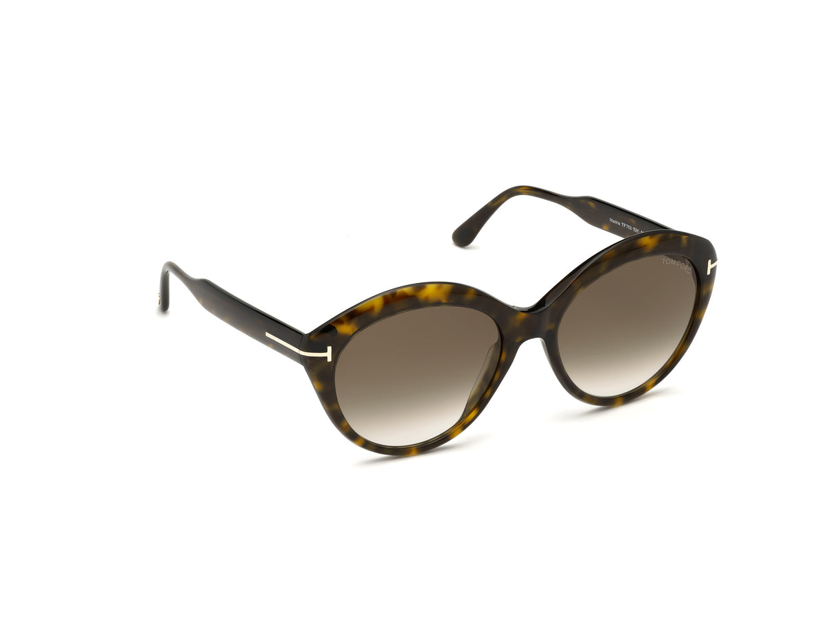 Tom Ford FT0763 Dark Havana / Gradient Roviex - Blue Star Eyewear