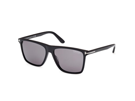 Tom Ford FT08325901D Shiny Black  / Smoke Polarized - Blue Star Eyewear