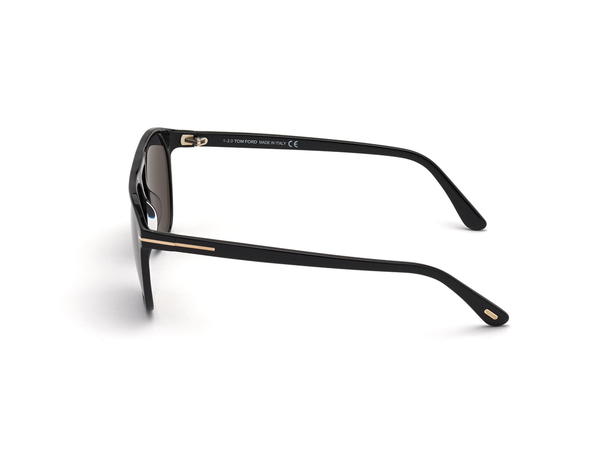 Tom Ford FT0835 58 01A Shiny Black/ Smoke - Blue Star Eyewear