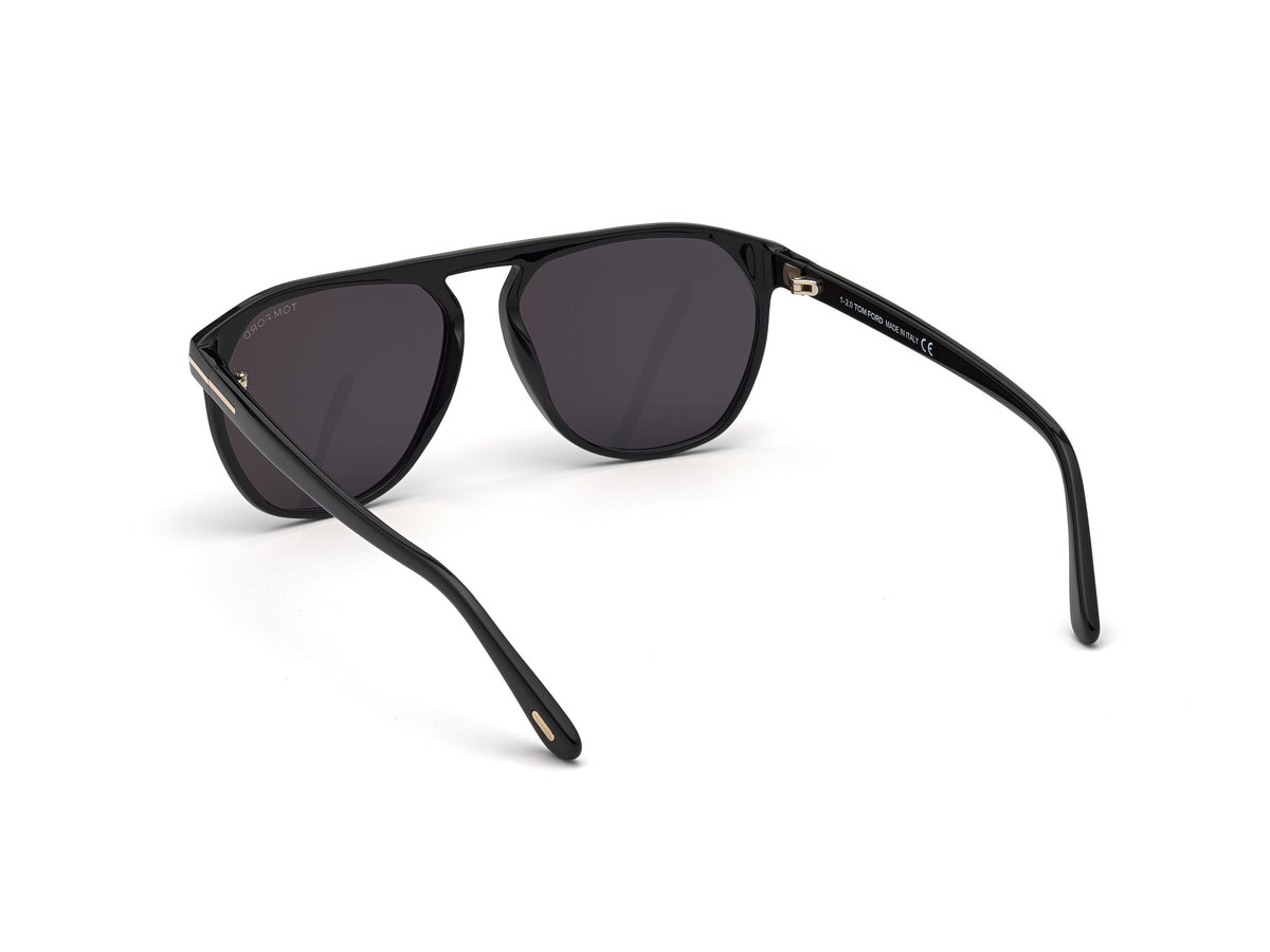 Tom Ford FT0835 58 01A Shiny Black/ Smoke - Blue Star Eyewear