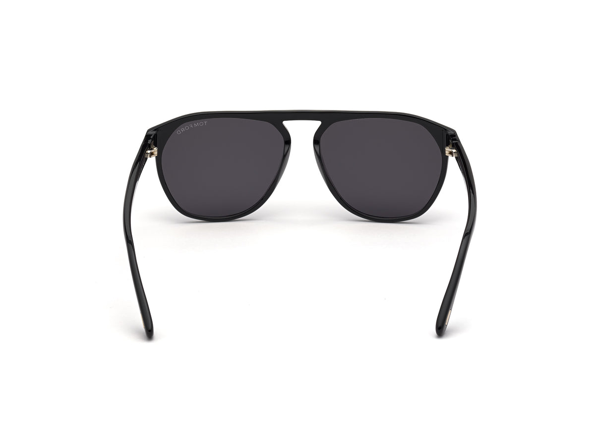 Tom Ford FT0835 58 01A Shiny Black/ Smoke - Blue Star Eyewear