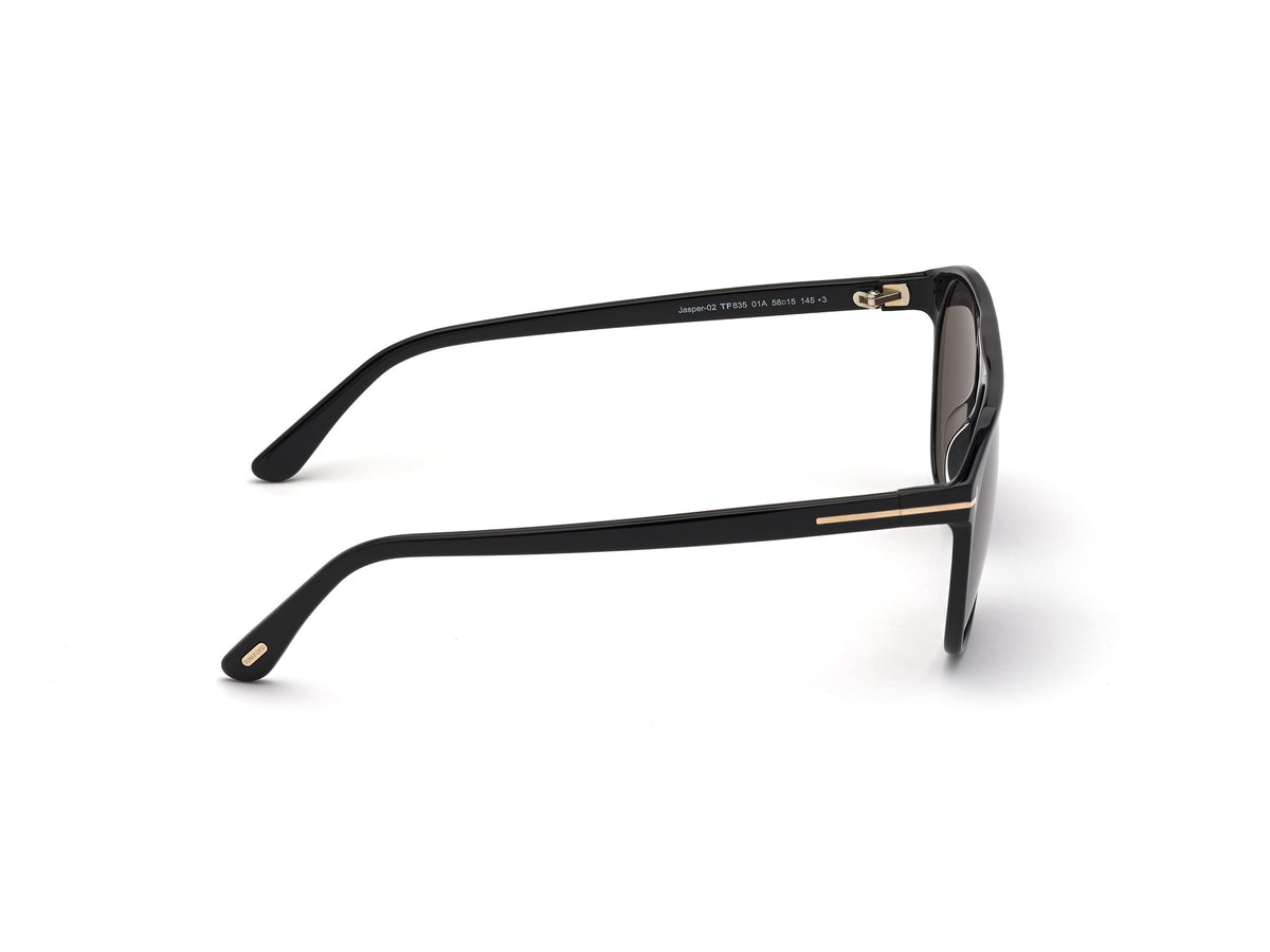 Tom Ford FT0835 58 01A Shiny Black/ Smoke - Blue Star Eyewear