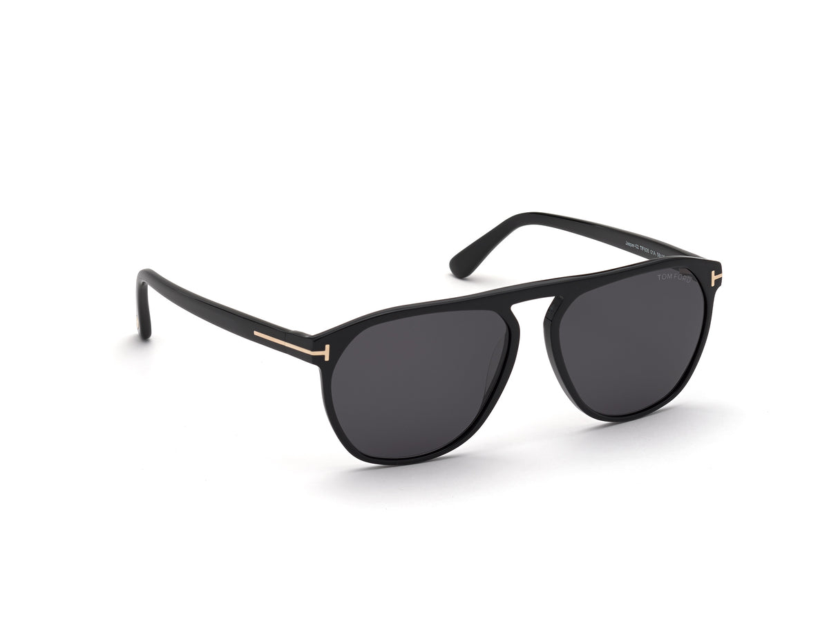 Tom Ford FT0835 58 01A Shiny Black/ Smoke - Blue Star Eyewear