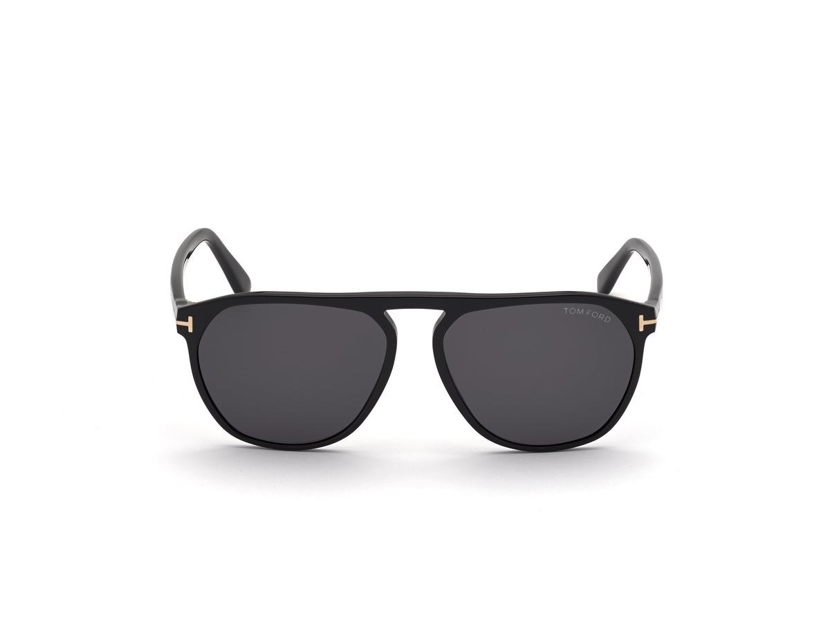 Tom Ford FT0835 58 01A Shiny Black/ Smoke - Blue Star Eyewear