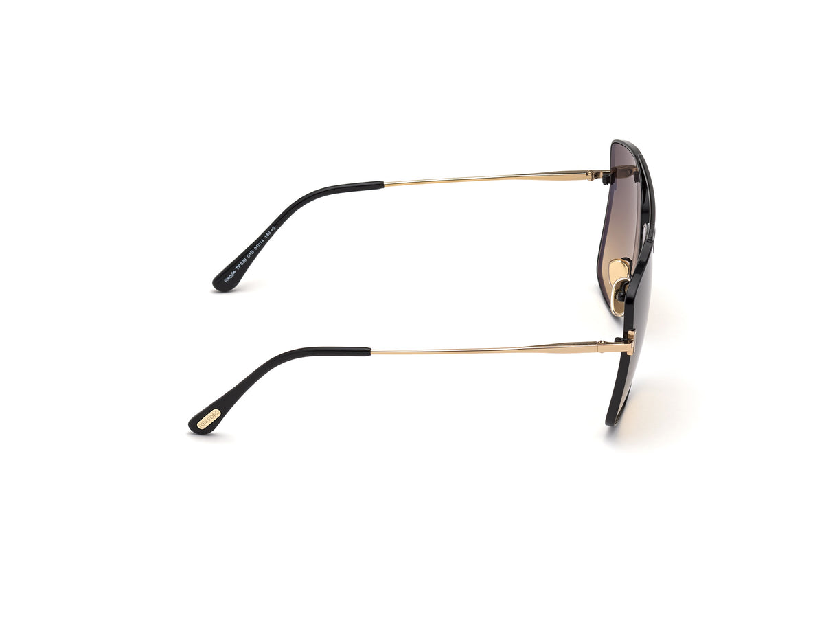 Tom Ford FT0838 Shiny Black / Gradient Smoke - Blue Star Eyewear