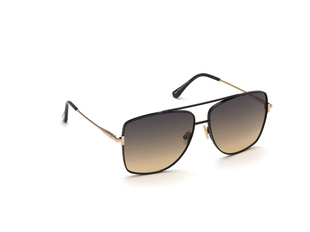 Tom Ford FT0838 Shiny Black / Gradient Smoke - Blue Star Eyewear