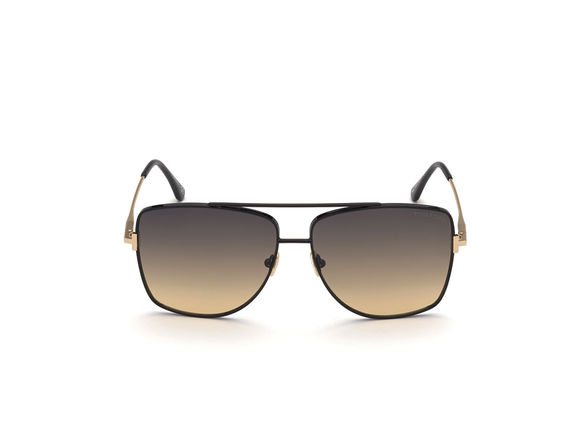 Tom Ford FT0838 Shiny Black / Gradient Smoke - Blue Star Eyewear