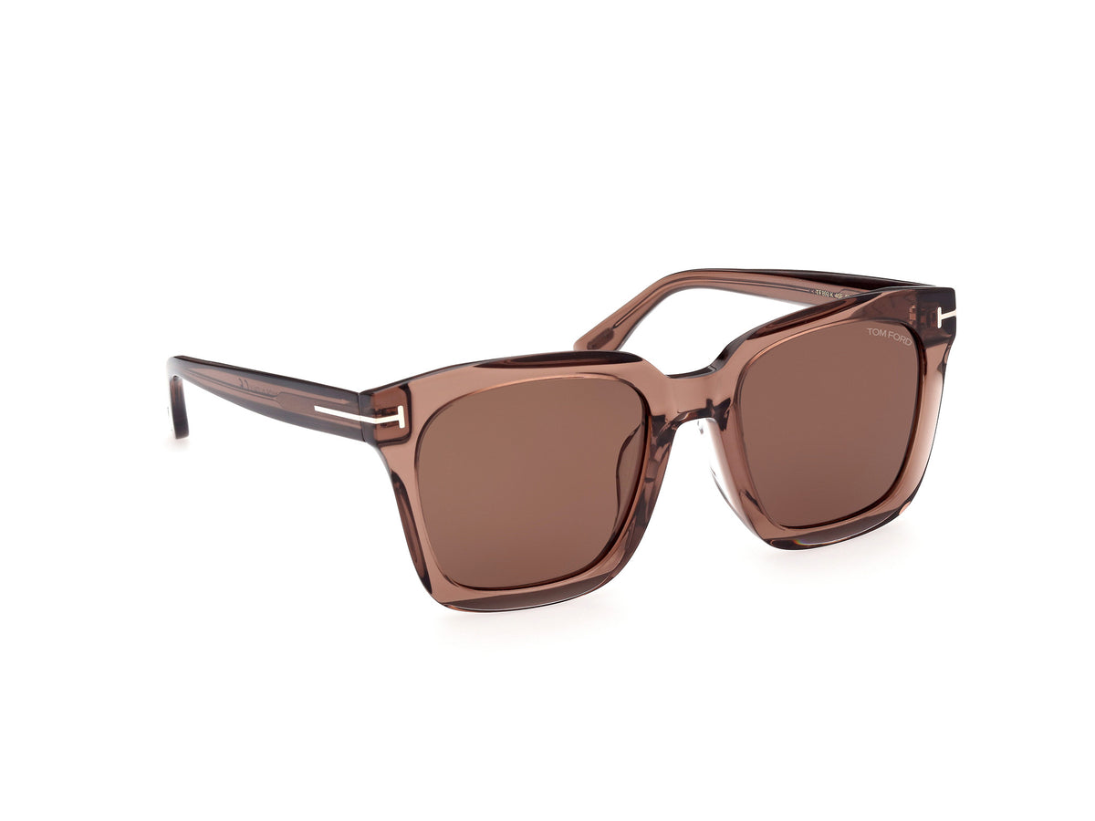 Tom Ford  FT0892-K Brown Square Acetate Sunglasses - Blue Star Eyewear