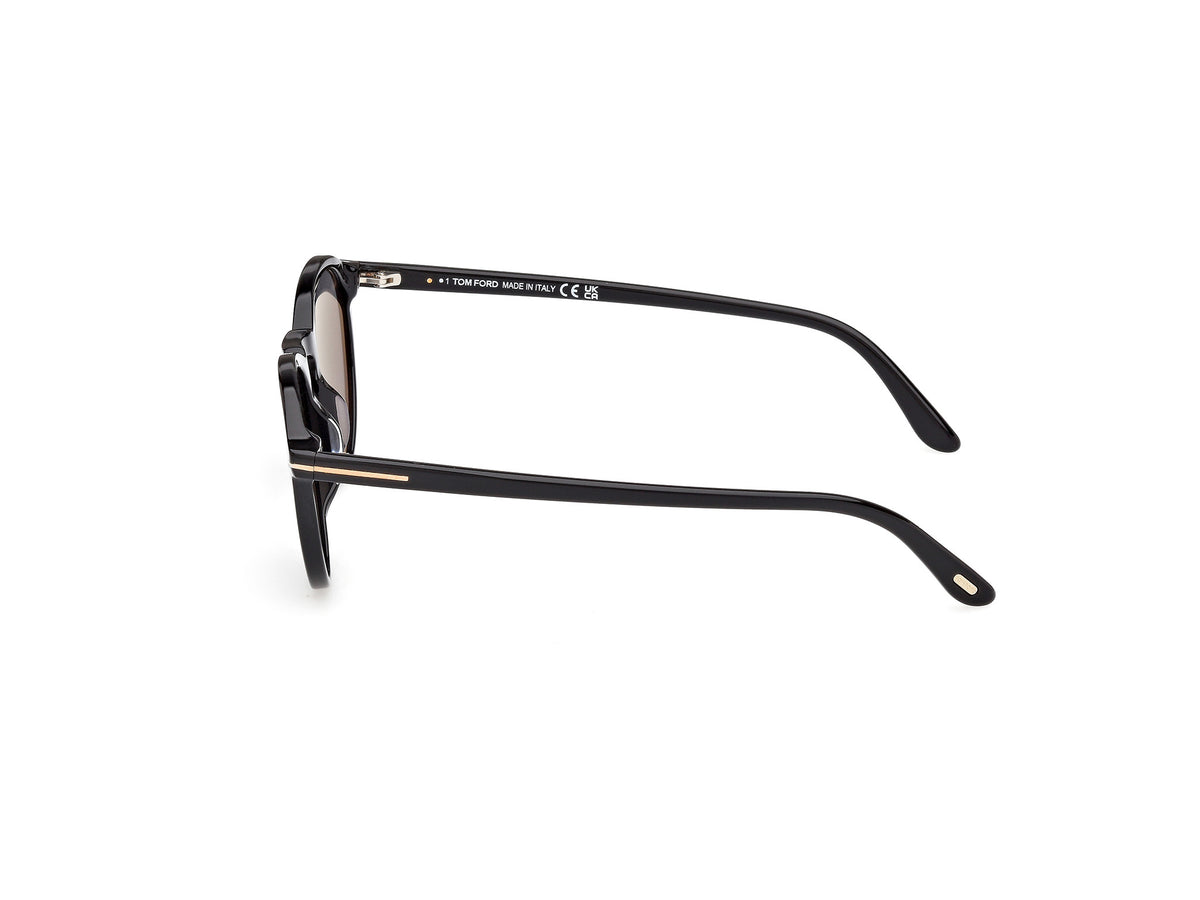 Tom Ford FT090401D50 shiny black  / smoke polarized
