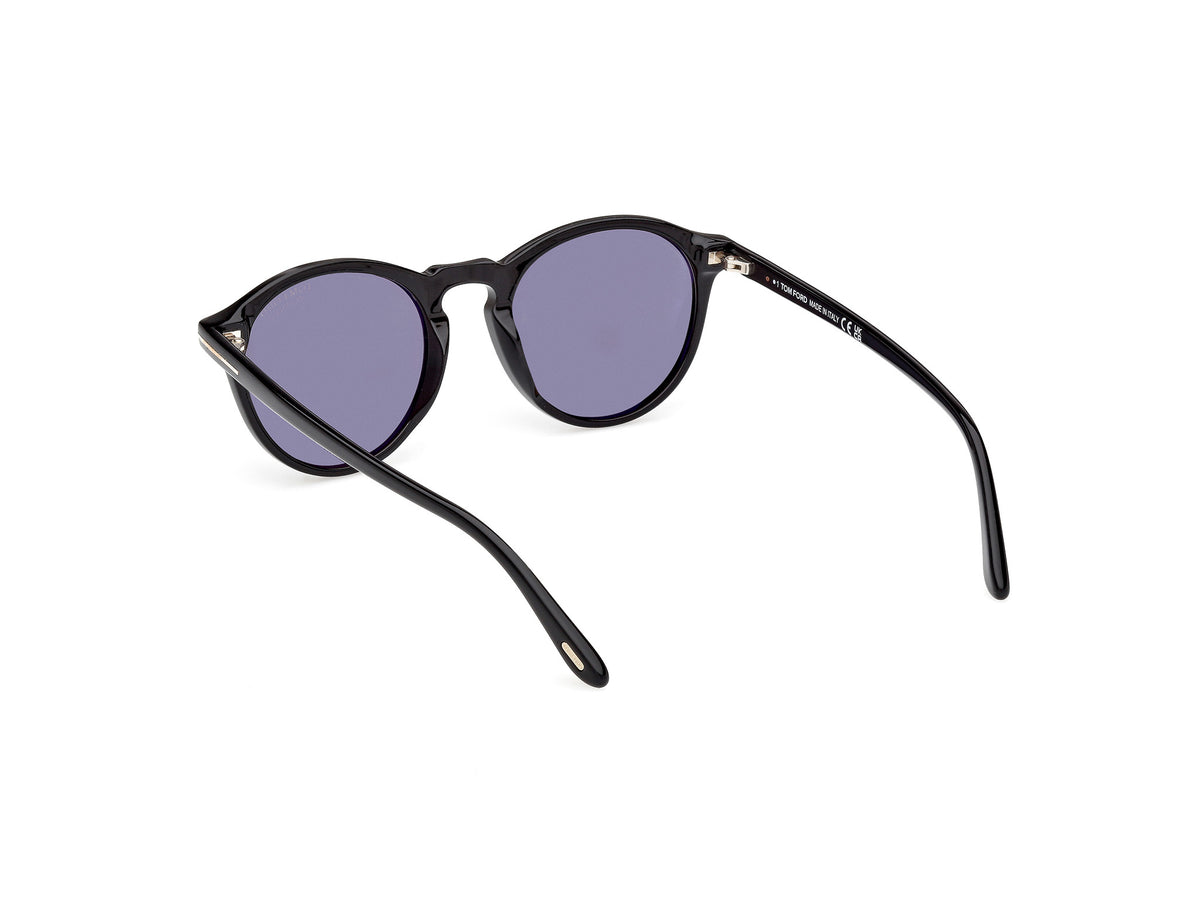 Tom Ford FT090401D50 shiny black  / smoke polarized