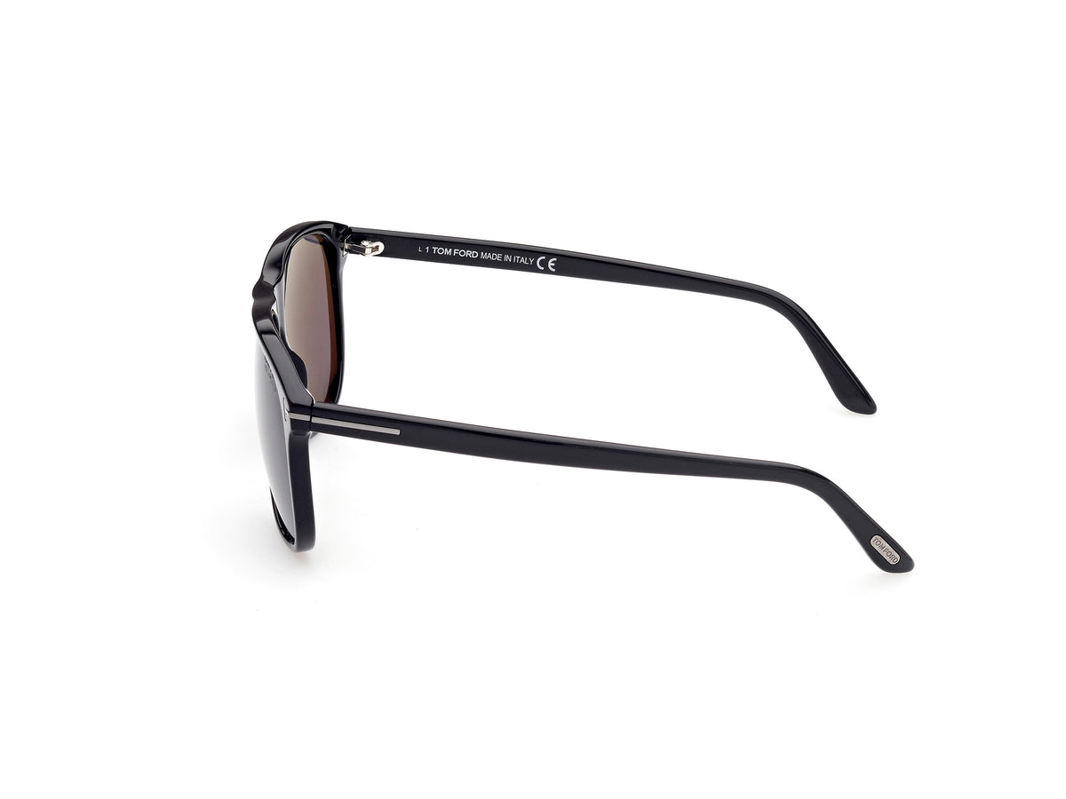 Tom Ford FT0905-N Shiny Black / Smoke Polarized - Blue Star Eyewear