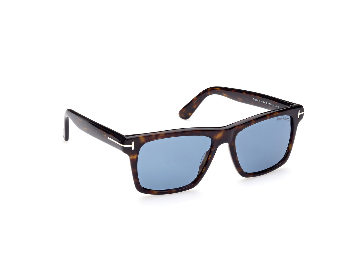 Tom Ford  Buckley FT0906 Dark Havana/Blue Lenses - Blue Star Eyewear