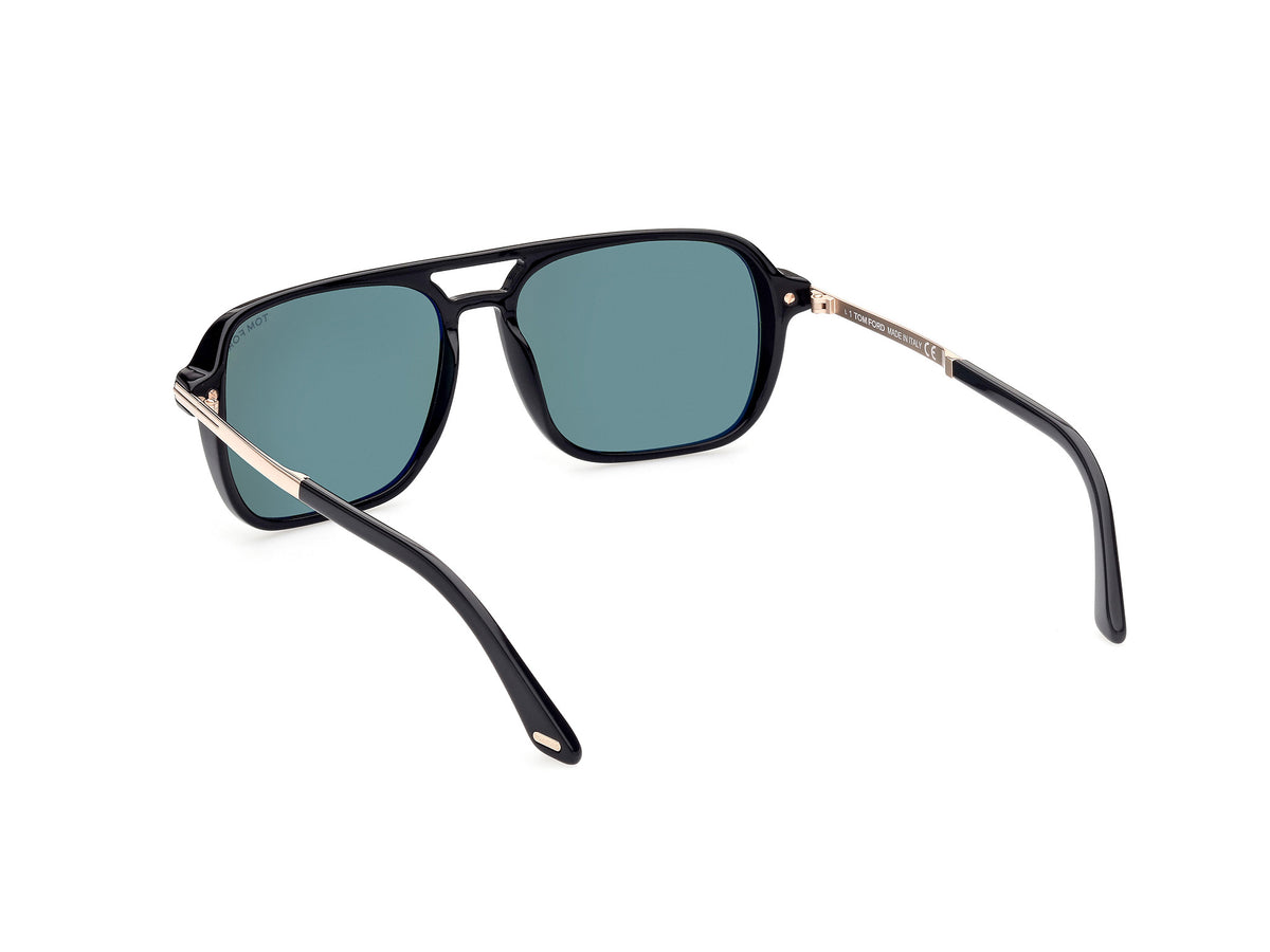 Tom Ford  Black Acetate Sunglasses FT09105901N - Blue Star Eyewear