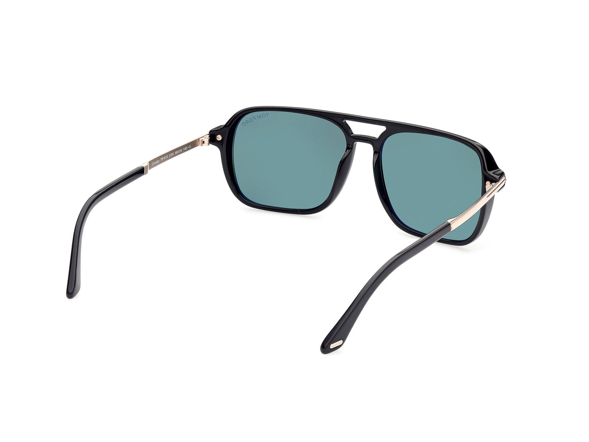 Tom Ford  Black Acetate Sunglasses FT09105901N - Blue Star Eyewear