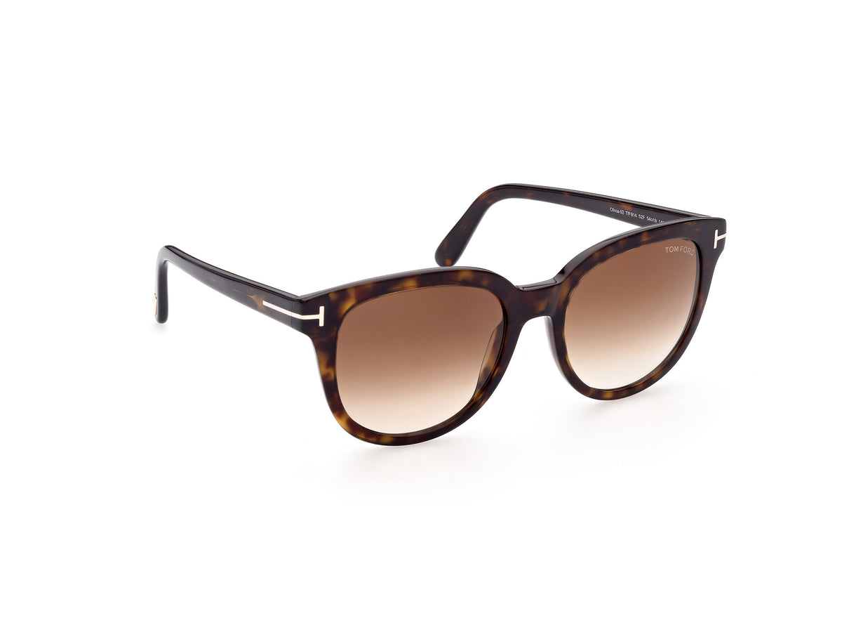 Tom Ford FT0914 Dark Havana / Gradient Brown - Blue Star Eyewear