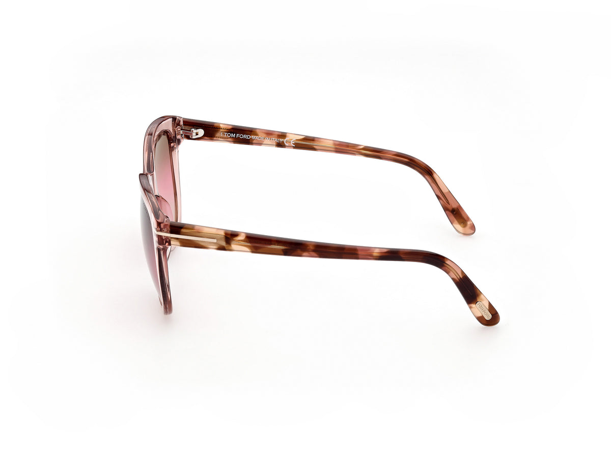 Tom Ford  Olivia-02 FT0914 Shiny Pink / Gradient Brown - Blue Star Eyewear