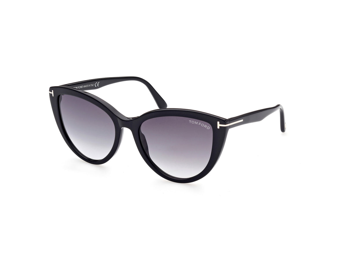 Tom Ford FT0915 Shiny Black / Gradient Smoke - Blue Star Eyewear