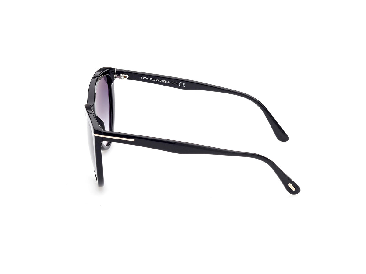 Tom Ford FT0915 Shiny Black / Gradient Smoke - Blue Star Eyewear